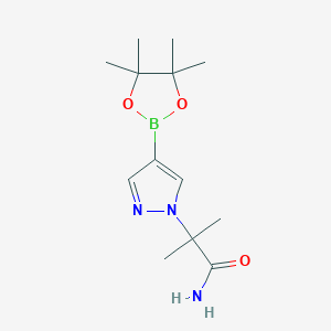 2-Methyl-2-(4-(4,4,5,5-tetramethyl-1,3,2-dioxaborolan-2-yl)-1H-pyrazol-1-yl)propanamide