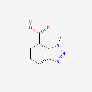 molecular formula C8H7N3O2 B1530542 1-Methyl-1H-benzo[d][1,2,3]triazole-7-carboxylic acid CAS No. 1312556-57-2
