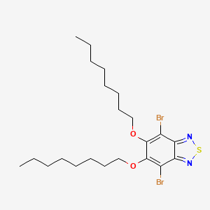 molecular formula C22H34Br2N2O2S B1530545 4,7-Dibromo-5,6-bis(octyloxy)-2,1,3-benzothiadiazole CAS No. 1192352-08-1