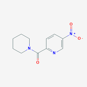 molecular formula C11H13N3O3 B1530549 5-Nitro-2-[(piperidin-1-yl)carbonyl]pyridine CAS No. 1301214-65-2