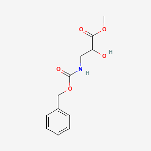 molecular formula C12H15NO5 B15305538 Methyl 3-{[(benzyloxy)carbonyl]amino}-2-hydroxypropanoate 