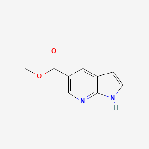 molecular formula C10H10N2O2 B1530559 methyl 4-methyl-1H-pyrrolo[2,3-b]pyridine-5-carboxylate CAS No. 1427503-98-7