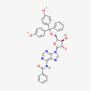 molecular formula C38H34FN5O6 B1530564 9-[2-Deoxy-5-O-(4,4'-dimethoxytrityl)-2-fluoro-beta-D-arabinofuranosyl]-N6-benzoyladenine CAS No. 226415-08-3