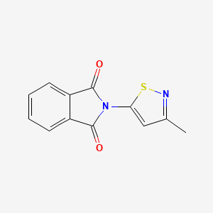 molecular formula C12H8N2O2S B1530568 2-(3-Methylisothiazol-5-yl)isoindole-1,3-dione CAS No. 1258841-00-7