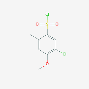 molecular formula C8H8Cl2O3S B1530574 5-Chloro-4-methoxy-2-methylbenzene-1-sulfonyl chloride CAS No. 1368747-92-5