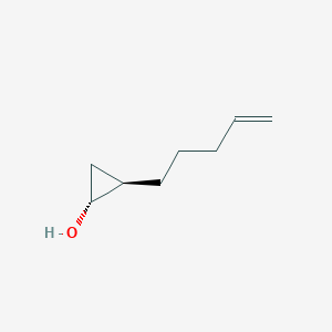 molecular formula C8H14O B1530576 Cyclopropanol, 2-(4-penten-1-yl)-,(1R,2R)-rel- CAS No. 1384277-05-7