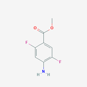 molecular formula C8H7F2NO2 B1530578 Methyl 4-amino-2,5-difluorobenzoate CAS No. 952285-52-8