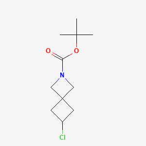 molecular formula C11H18ClNO2 B15305806 tert-Butyl 6-chloro-2-azaspiro[3.3]heptane-2-carboxylate 