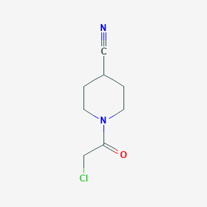 molecular formula C8H11ClN2O B1530583 1-(2-Chloroacetyl)piperidine-4-carbonitrile CAS No. 1003320-12-4