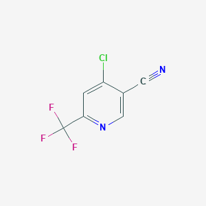molecular formula C7H2ClF3N2 B1530584 4-Chloro-6-(trifluoromethyl)pyridine-3-carbonitrile CAS No. 1807217-26-0