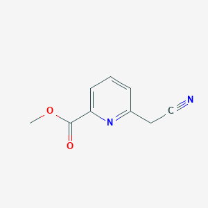 molecular formula C9H8N2O2 B15305867 Methyl 6-(cyanomethyl)pyridine-2-carboxylate CAS No. 1000525-37-0