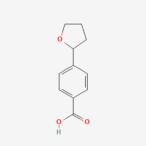 molecular formula C11H12O3 B1530598 4-(OXOLAN-2-YL)BENZOIC ACID CAS No. 1368755-48-9