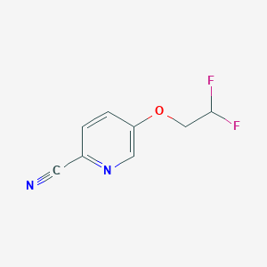 molecular formula C8H6F2N2O B1530606 5-(2,2-Difluoroethoxy)pyridine-2-carbonitrile CAS No. 1547706-80-8