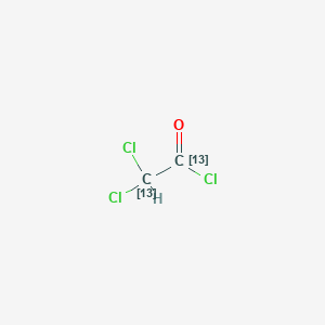 molecular formula C2HCl3O B1530610 Dichloro(~13~C_2_)acetyl chloride CAS No. 1228182-39-5