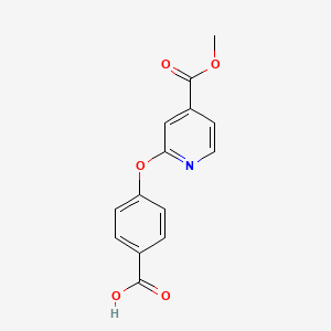 4-{[4-(Methoxycarbonyl)pyridin-2-yl]oxy}benzoic acid