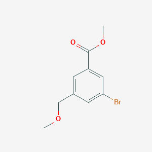molecular formula C10H11BrO3 B1530627 Methyl 3-bromo-5-(methoxymethyl)benzoate CAS No. 1536222-27-1