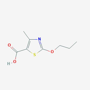 molecular formula C8H11NO3S B1530631 4-Methyl-2-propoxy-1,3-thiazole-5-carboxylic acid CAS No. 1415719-32-2