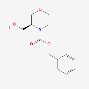 molecular formula C13H17NO4 B15306330 Benzyl (S)-3-(hydroxymethyl)morpholine-4-carboxylate 