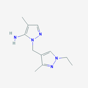 1-[(1-ethyl-3-methyl-1H-pyrazol-4-yl)methyl]-4-methyl-1H-pyrazol-5-amine