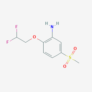 2-(2,2-Difluoroethoxy)-5-methanesulfonylaniline