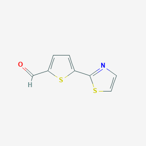 5-(1,3-Thiazol-2-YL)thiophene-2-carbaldehyde