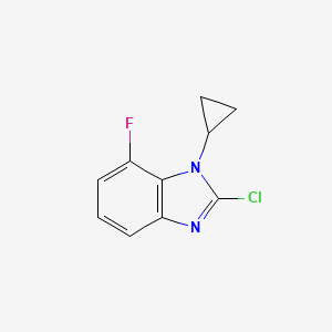 2-Chloro-1-cyclopropyl-7-fluoro-1H-benzo[d]imidazole