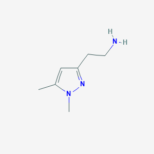 molecular formula C7H13N3 B1530664 2-(1,5-dimethyl-1H-pyrazol-3-yl)ethan-1-amine CAS No. 1226290-78-3