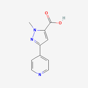 1-methyl-3-(pyridin-4-yl)-1H-pyrazole-5-carboxylic acid
