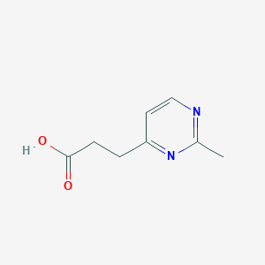 molecular formula C8H10N2O2 B1530671 3-(2-Methylpyrimidin-4-yl)propanoic acid CAS No. 933739-35-6