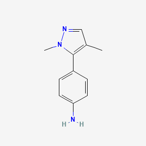 4-(1,4-Dimethyl-1H-pyrazol-5-yl)aniline