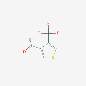 molecular formula C6H3F3OS B1530673 4-(Trifluoromethyl)thiophene-3-carbaldehyde CAS No. 1363512-23-5
