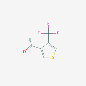 molecular formula C6H3F3OS B1530673 3-Thiophenecarboxaldehyde, 4-(trifluoromethyl)- CAS No. 1363512-23-5