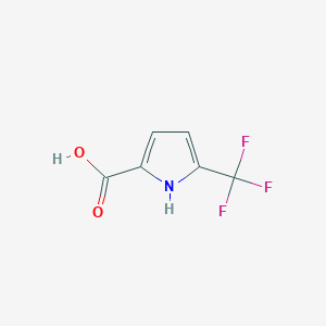 molecular formula C6H4F3NO2 B1530676 5-(Trifluoromethyl)-1H-pyrrole-2-carboxylic acid CAS No. 1314400-72-0