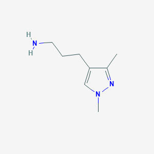 3-(1,3-Dimethyl-1H-pyrazol-4-yl)propan-1-amine