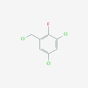 molecular formula C7H4Cl3F B1530691 1,5-Dichloro-3-(chloromethyl)-2-fluorobenzene CAS No. 1523204-39-8