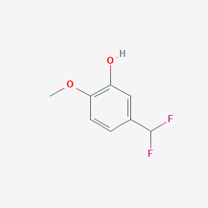 molecular formula C8H8F2O2 B1530696 5-(Difluoromethyl)-2-methoxyphenol CAS No. 1261479-62-2