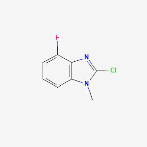molecular formula C8H6ClFN2 B1530699 2-chloro-4-fluoro-1-methyl-1H-1,3-benzodiazole CAS No. 1283719-98-1