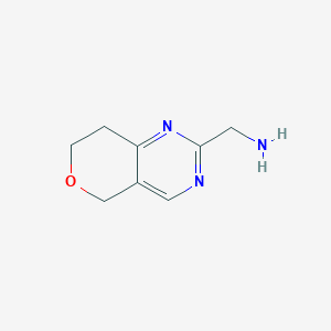molecular formula C8H11N3O B1530702 {5H,7H,8H-pyrano[4,3-d]pyrimidin-2-yl}methanamine CAS No. 1554237-14-7
