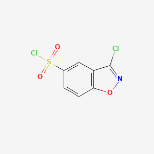 molecular formula C7H3Cl2NO3S B1530703 1,2-Benzisoxazole-5-sulfonyl chloride, 3-chloro- CAS No. 869885-72-3