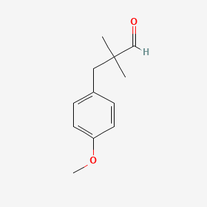 molecular formula C12H16O2 B1530704 4-甲氧基-α,α-二甲基苯丙醛 CAS No. 22489-76-5
