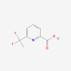 molecular formula C8H7F2NO2 B1530707 6-(1,1-Difluoroethyl)pyridine-2-carboxylic acid CAS No. 1211529-86-0
