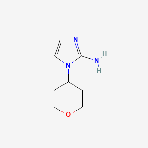 molecular formula C8H13N3O B1530708 1-(Tetrahydro-2H-pyran-4-yl)-1H-imidazol-2-amine CAS No. 1702028-84-9