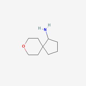 molecular formula C9H17NO B1530713 8-Oxaspiro[4.5]decan-1-amine CAS No. 1558105-22-8