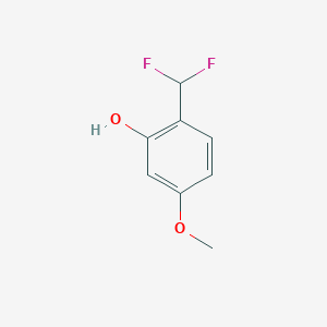 molecular formula C8H8F2O2 B1530717 2-(Difluoromethyl)-5-methoxyphenol CAS No. 1261605-67-7