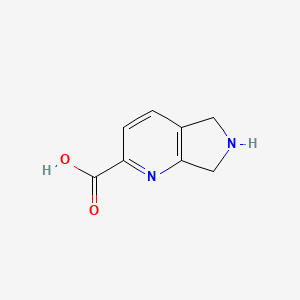 molecular formula C8H8N2O2 B1530718 5H,6H,7H-pyrrolo[3,4-b]pyridine-2-carboxylic acid CAS No. 1508407-96-2