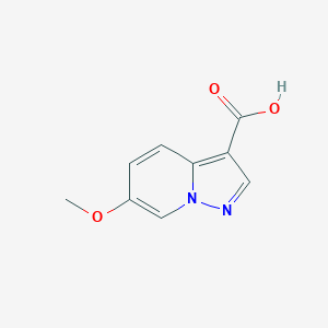 molecular formula C9H8N2O3 B1530723 6-Methoxy-pyrazolo[1,5-a]pyridine-3-carboxylic acid CAS No. 1378686-25-9