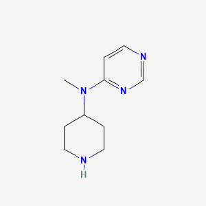 molecular formula C10H16N4 B1530724 N-methyl-N-(piperidin-4-yl)pyrimidin-4-amine CAS No. 1556130-56-3