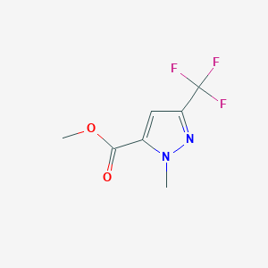 molecular formula C7H7F3N2O2 B1530738 methyl 1-methyl-3-(trifluoromethyl)-1H-pyrazole-5-carboxylate CAS No. 481065-99-0
