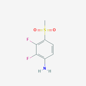 molecular formula C7H7F2NO2S B1530740 2,3-Difluoro-4-(methylsulfonyl)aniline CAS No. 1522934-77-5