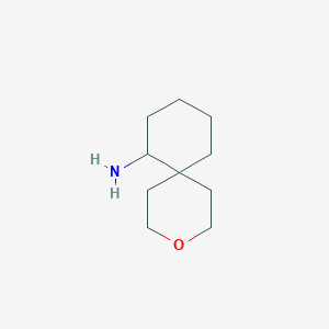 molecular formula C10H19NO B15307424 3-Oxaspiro[5.5]undecan-7-amine 